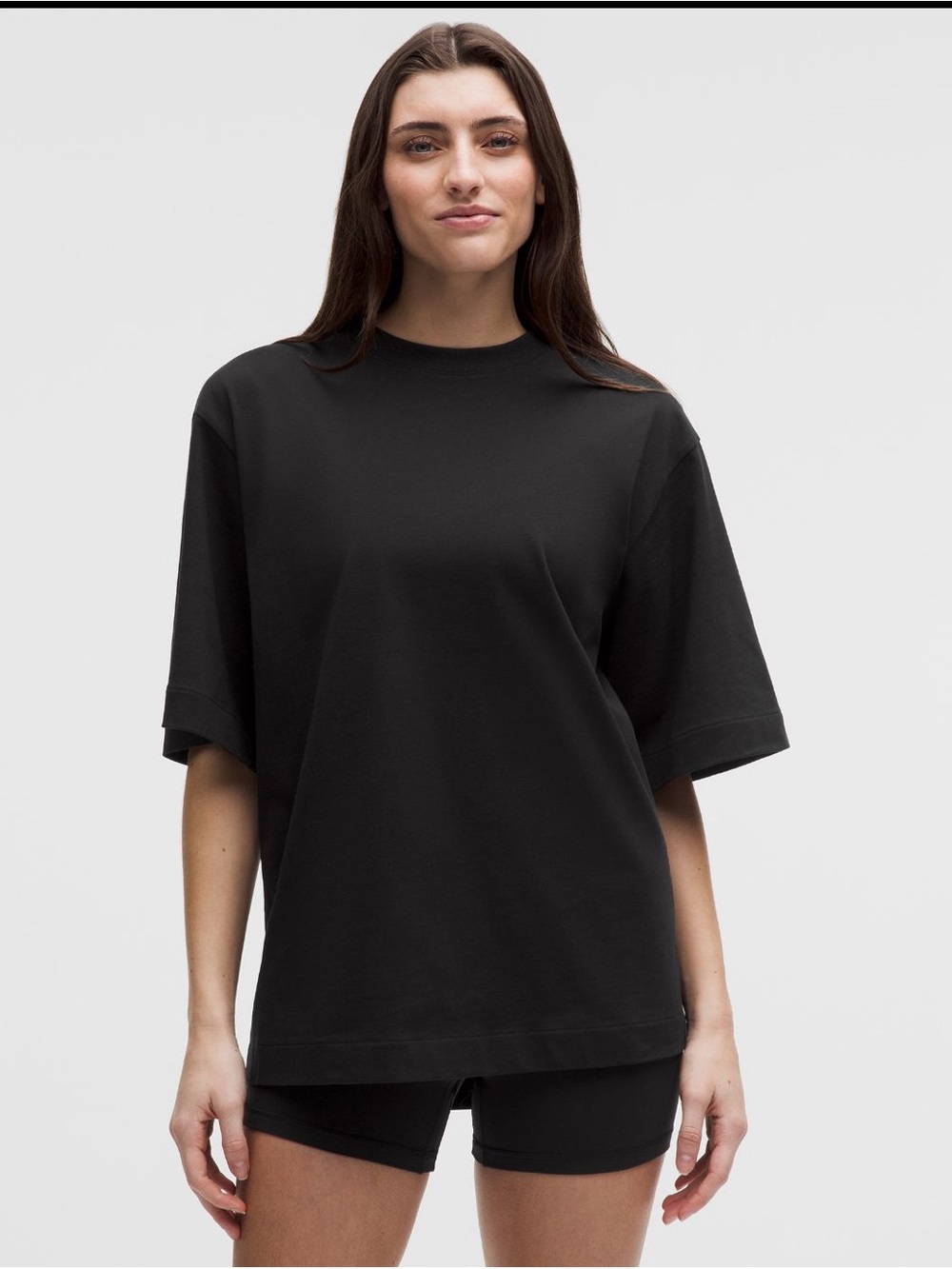 NWT LULULEMON COTTON HEAVYWEIGHT OVERSIZED T SHIRT BLACK size M